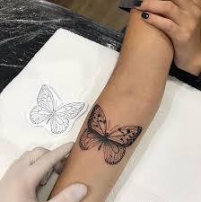Fjärils tatuering, Butterfly tatto