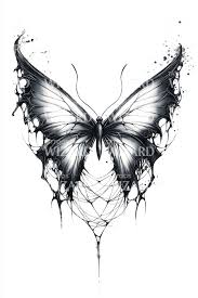 Fjärils tatuering, Butterfly tatto