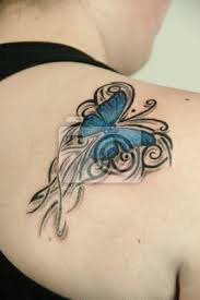 Fjärils tatuering, Butterfly tatto