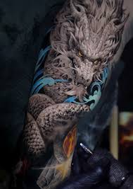 Drak, Drake tatuering, Dragon tattoo.