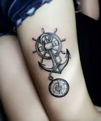 Ankae tatuering, Anchor tattoo.