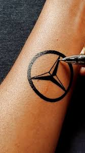 Mercedes tatuering, Mercedes tattoo.