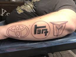 Toyota tatuering, toyota tattoo.