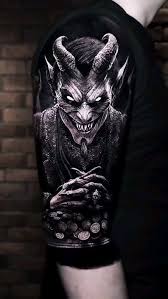 Demon tatuering, Demon tattoo.