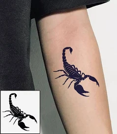 Skorpion tatuering, Scorpion tattoo.