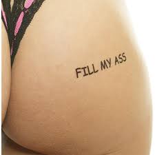 Fuck me tatuering, Fuck me tattoo.