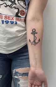 Ankae tatuering, Anchor tattoo.