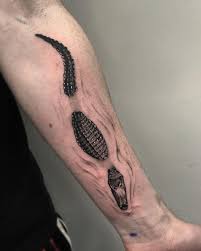 Krokodil, alligator tatuering, crocodile, alligator tattoo.