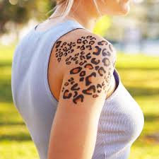 Leopard tattoo, leopard tatuering.