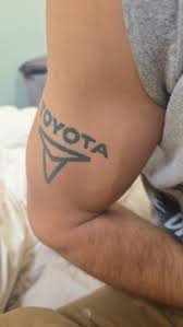 Toyota tatuering, toyota tattoo.
