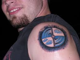 BMW tatuering, BMW tattoo.