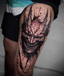 Demon tatuering, Demon tattoo.