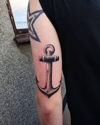 Ankae tatuering, Anchor tattoo.