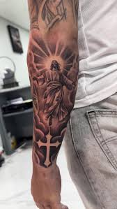 Jesus tatuering, Jesus tattoo.