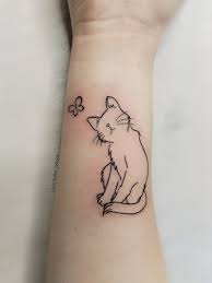 Katt tatuering, Cat tattoo.