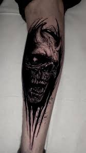 Demon tatuering, Demon tattoo.
