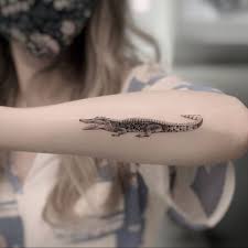 Krokodil, alligator tatuering, crocodile, alligator tattoo.