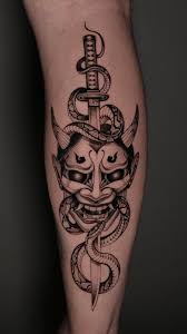 Demon tatuering, Demon tattoo.