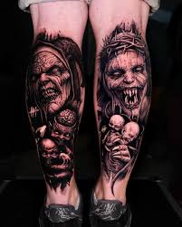 Djävuen tatuering, Devil tattoo.