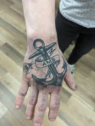Ankae tatuering, Anchor tattoo.