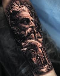 Gud tatuering, God tattoo.