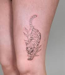Leopard tattoo, leopard tatuering.