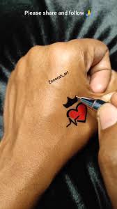 Hjärtan tatuering, Heart tattoo.