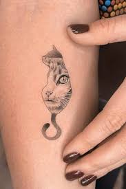 Katt tatuering, Cat tattoo.