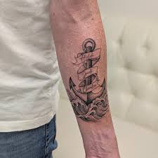 Ankae tatuering, Anchor tattoo.