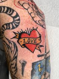Hjärtan tatuering, Heart tattoo.