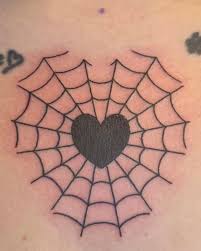 Spindel väv tatuering, Spider web tattoo.
