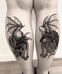 Demon tatuering, Demon tattoo.