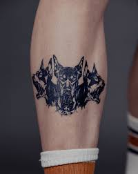 Hund tatuering, Dog tattoo.