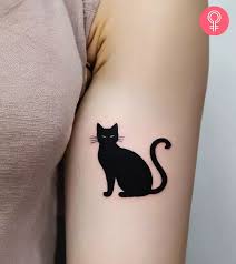 Katt tatuering, Cat tattoo.