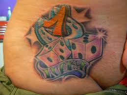 Lucky NR 7 tatuering, Lucky NR 7 Tattoo.