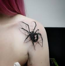 Spindel, spindlar tatuering, spider tattoo.