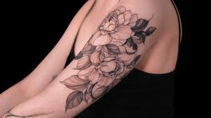 Blommor tatuering, Flowers tattoo.