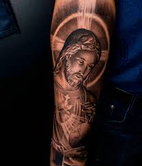 Jesus tatuering, Jesus tattoo.