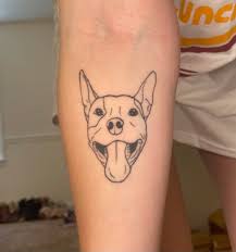 Hund tatuering, Dog tattoo.