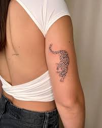 Leopard tattoo, leopard tatuering.