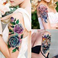 Blommor tatuering, Flowers tattoo.