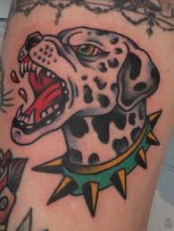 Dalmatin tatuering, Dalmatin tattoo.