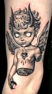 Djävuen tatuering, Devil tattoo.