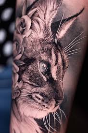 Katt tatuering, Cat tattoo.