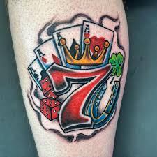 Lucky NR 7 tatuering, Lucky NR 7 Tattoo.