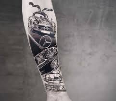 Mercedes tatuering, Mercedes tattoo.