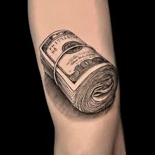Pengar tatuering, Money tattoo.