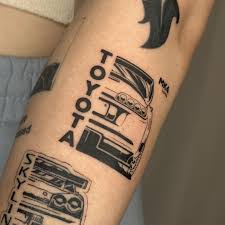 Toyota tatuering, toyota tattoo.