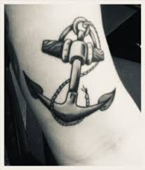 Ankae tatuering, Anchor tattoo.