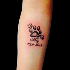 Hund tatuering, Dog tattoo.